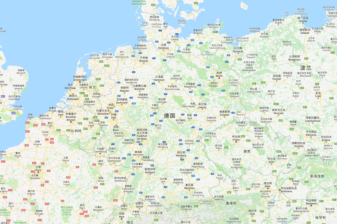 2017德国地图图片